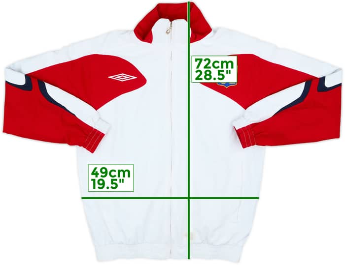 2007-08 Lyon Umbro Track Jacket - 6/10 - (XL.Boys)