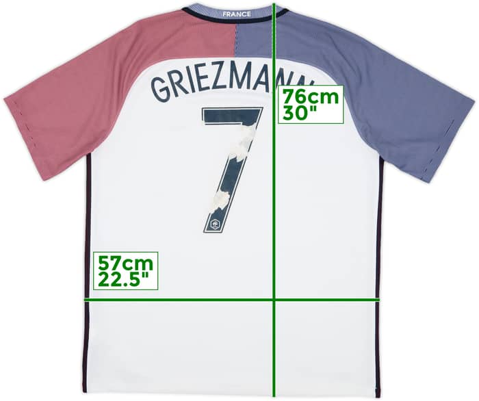 2016-17 France Away Shirt Greizmann #7 - 4/10 - (XL)