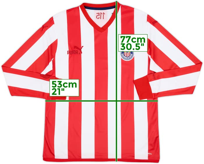 2021 Chivas Guadalajara Puma Retro L/S Shirt - 9/10 - (L)