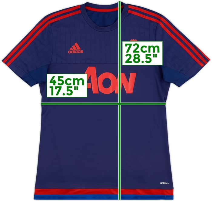2015-16 Manchester United adidas Training Shirt - 8/10 - (M)
