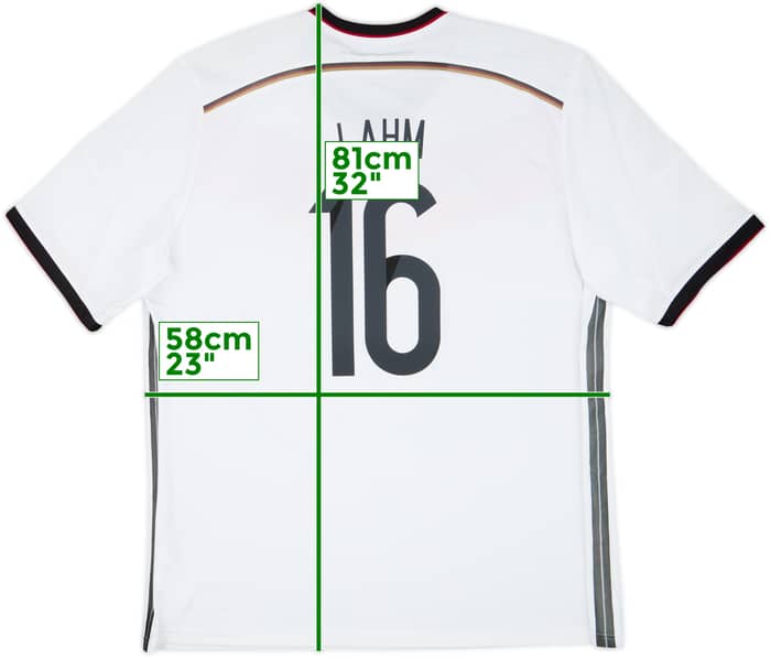 Camiseta de local de Germany 2014-15 Lahm #16 (XXL)