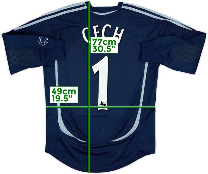 2006-08 Chelsea GK Shirt Cech #1 - 6/10 - (S)