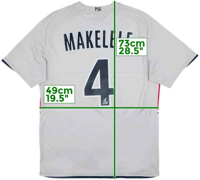 2008-09 Paris Saint-Germain Player Issue Away Shirt Makelele #4 - 6/10 - (M)