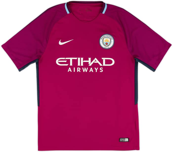 2017-18 Manchester City Away Shirt Kun Aguero #10 - 6/10 - (M)