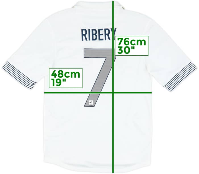 2012-13 France Away Shirt Ribery #7 - 8/10 - (S)