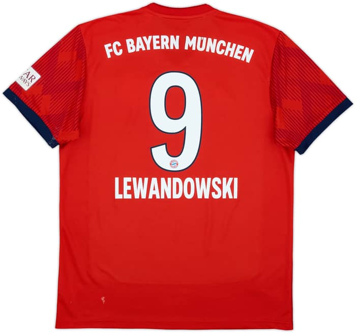 2018-19 Bayern Munich Home Shirt Lewandowski #9 - 8/10 - (M)