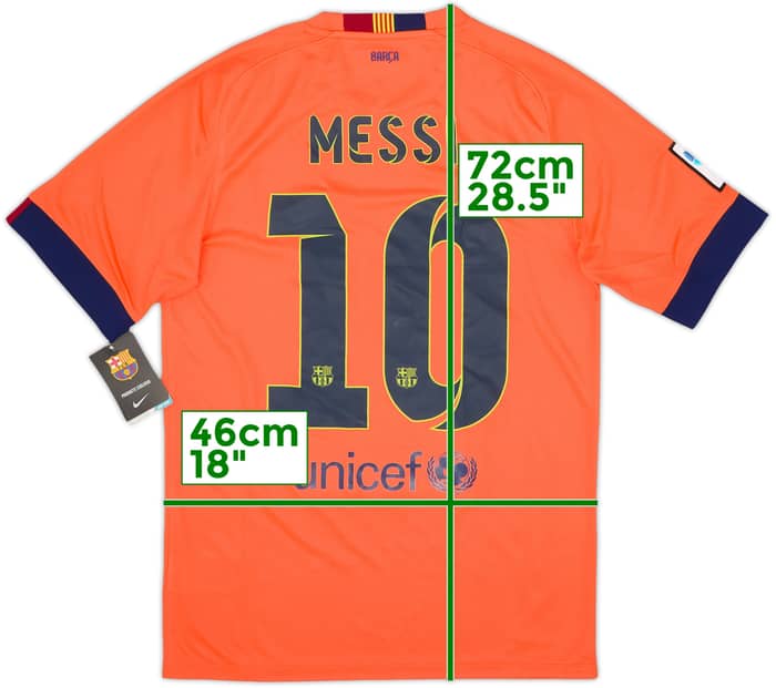 2014-15 Barcelona Away Shirt Messi #10 (S)