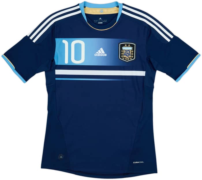 2011-13 Argentina Away Shirt Messi #10 - 6/10 - (S)