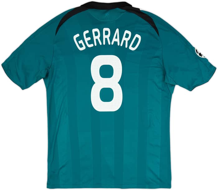 2008-09 Liverpool Third Shirt Gerrard #8 - 7/10 - (XL)