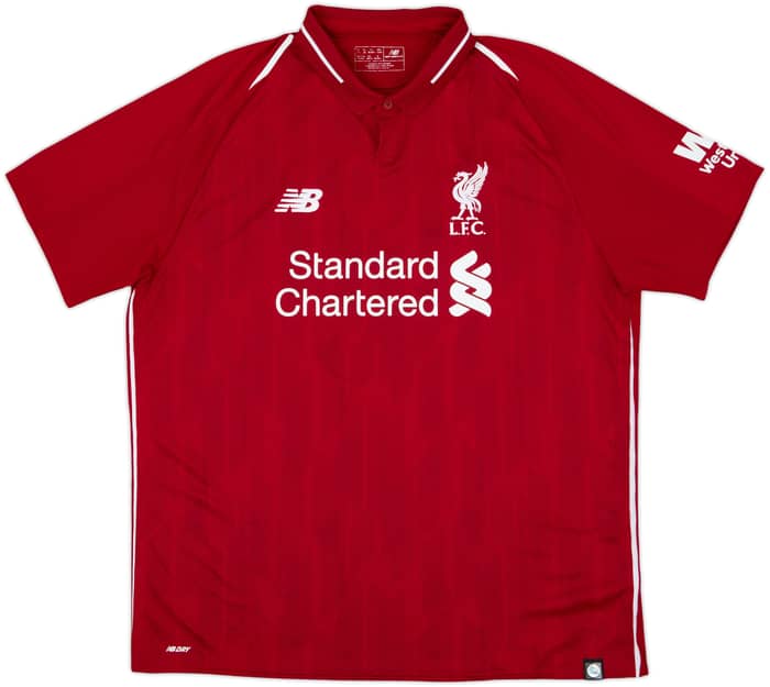 2018-19 Liverpool Home Shirt Virgil #4 - 8/10 - (XL)