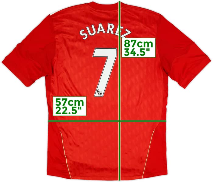 2010-12 Liverpool Home Shirt Suarez #7 - 6/10 - (XL)