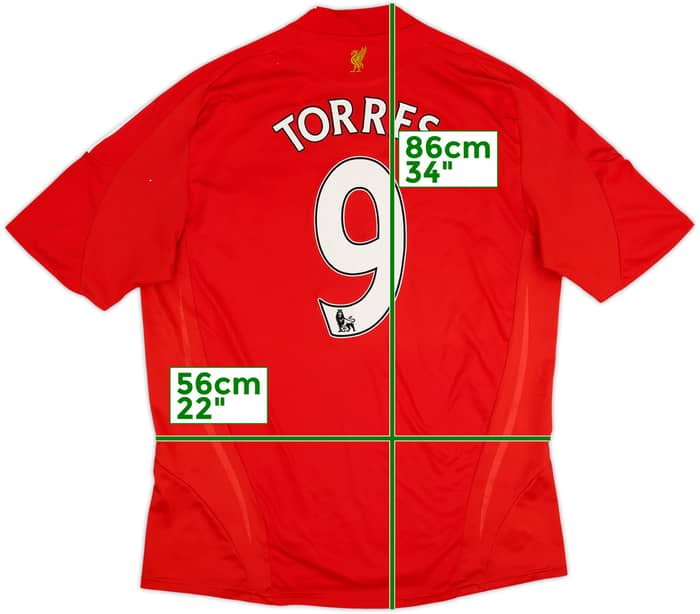 2008-10 Liverpool Home Shirt Torres #9 - 7/10 - (XL)
