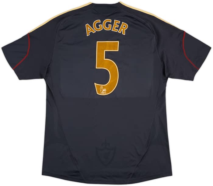 2009-10 Liverpool Away Shirt Agger #5 - 6/10 - (XL)