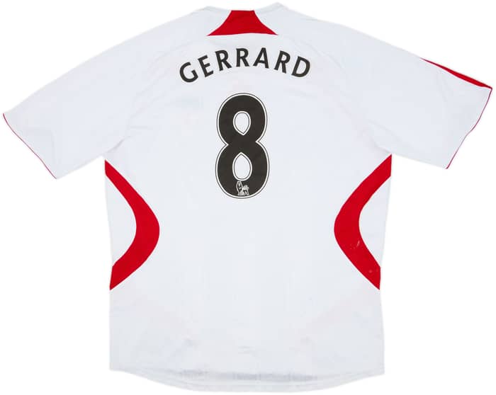 2007-08 Liverpool Away Shirt Gerrard #8 - 5/10 - (XL)