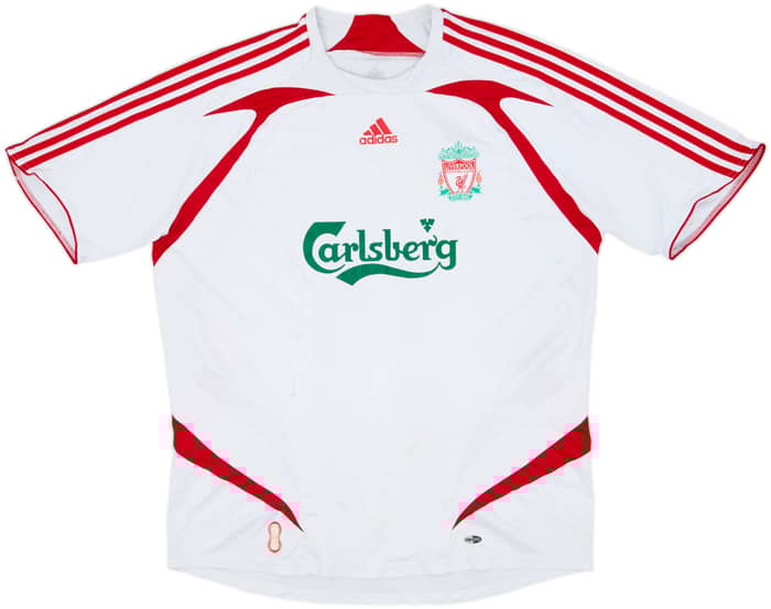 2007-08 Liverpool Away Shirt Gerrard #8 - 5/10 - (XL)