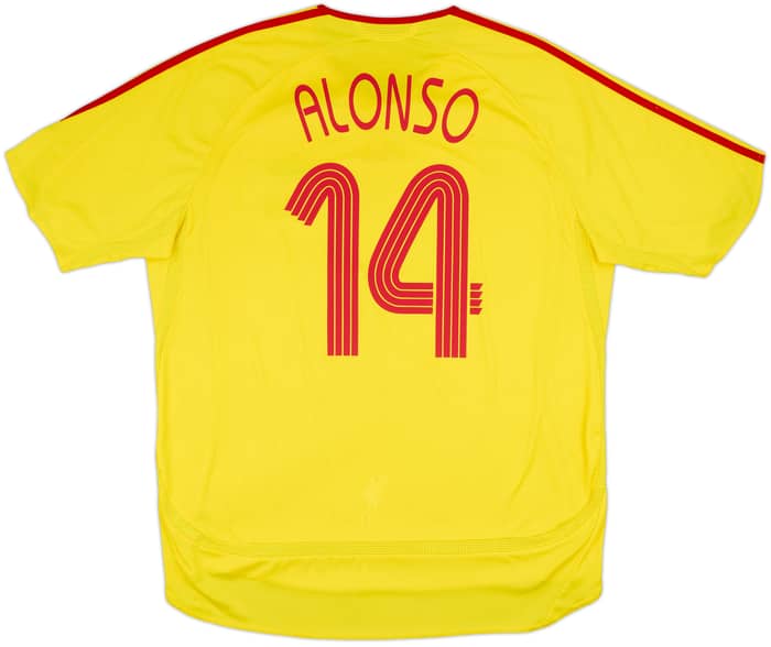 2006-07 Liverpool Away Shirt Alonso #14 - 7/10 - (XL)