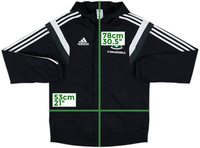 2014-15 Wales adidas Hooded Rain Jacket - 8/10 - (S)