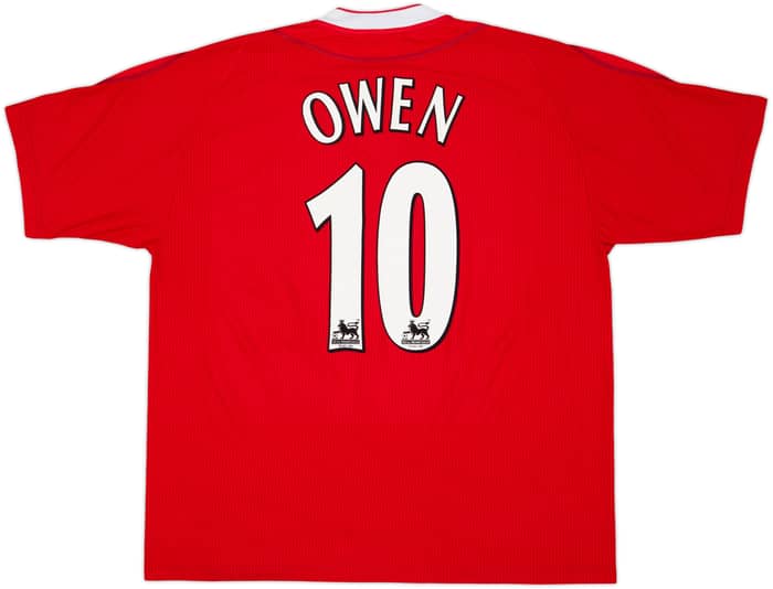 2002-04 Liverpool Worthintgton Cup Winners Home Shirt Owen #10 - 6/10 - (XL)