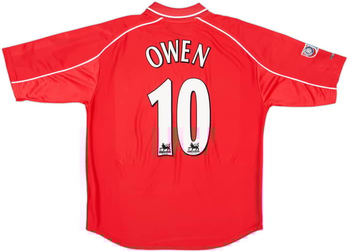 2000-02 Liverpool 'FA Charity Shield Final' Home Shirt Owen #10 - 9/10 - (L)