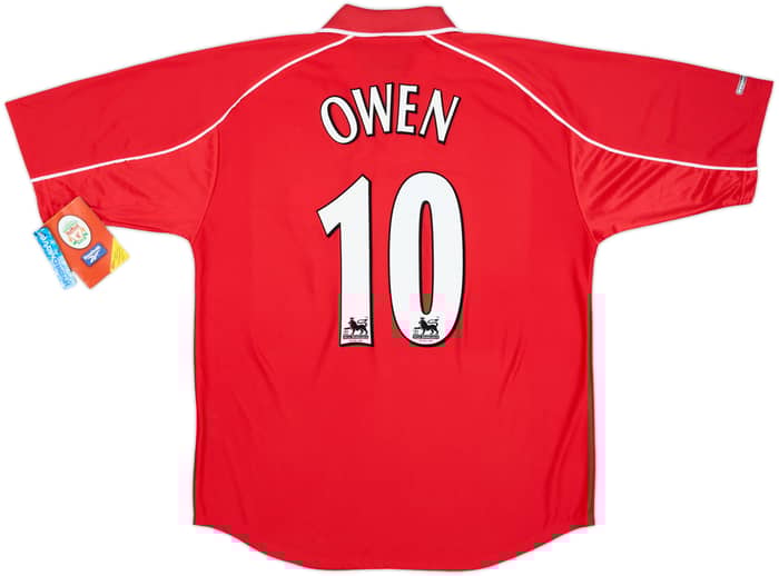 2000-02 Liverpool 'Worthington Cup Final' Home Shirt Owen #10 (L)