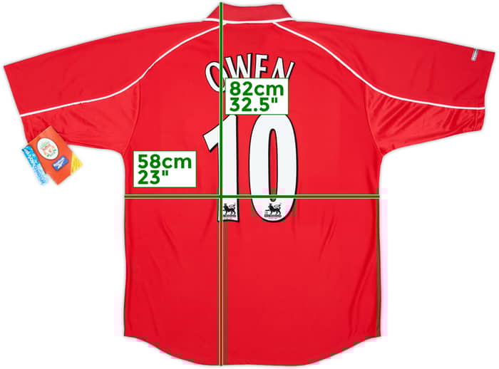2000-02 Liverpool 'Worthington Cup Final' Home Shirt Owen #10 (L)