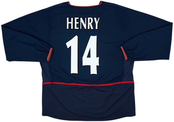 2002-04 Arsenal Away L/S Shirt Henry #14 - 6/10 - (XL)