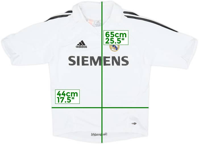 2005-06 Real Madrid Home Shirt - 8/10 - (L.Boys)