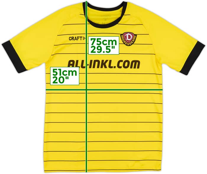 2019-20 Dynamo Dresden Home Shirt - 8/10 - (M)