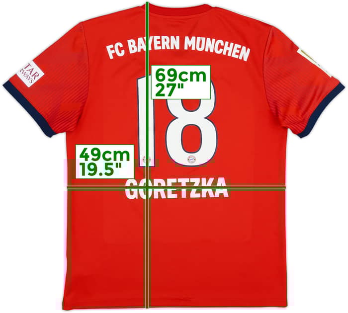 Camiseta de local del Bayern Munich 2018-19 Goretzka #18 - 8/10 - (M)