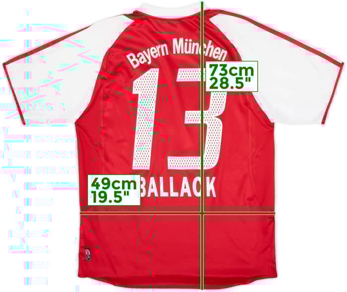 2003-04 Bayern Munich Home Shirt Ballack #13 - 9/10 - (XL.Boys)