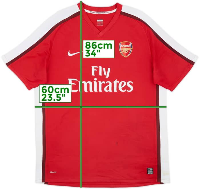 2008-10 Arsenal Home Shirt Fabregas #4 - 6/10 - (XL)