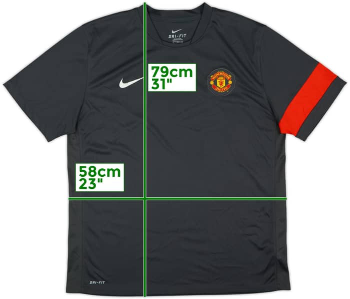 2010-11 Manchester United Nike Training Shirt - 5/10 - (XL)