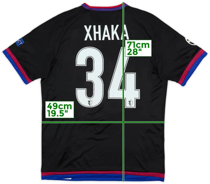 Camiseta de local del FC Basel 2015-16 Xhaka #34 - 8/10 - (L)