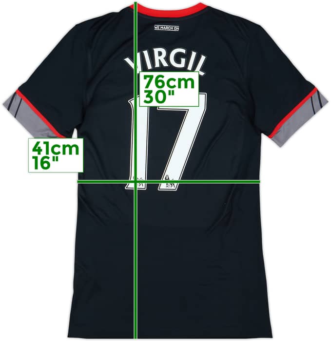 2016-17 Southampton Away Shirt Virgil #17 - 8/10 - (S)
