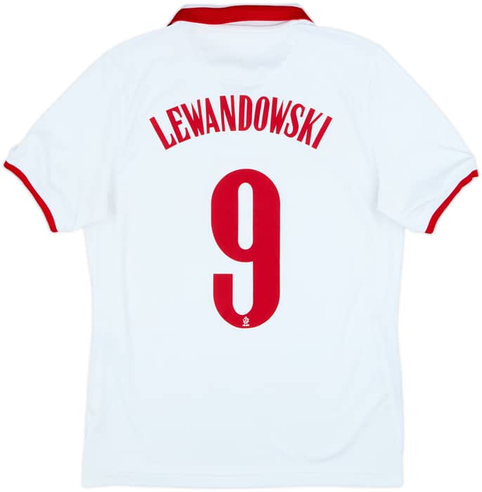 2020-21 Poland Home Shirt Lewandowski #9 - 7/10 - (M)
