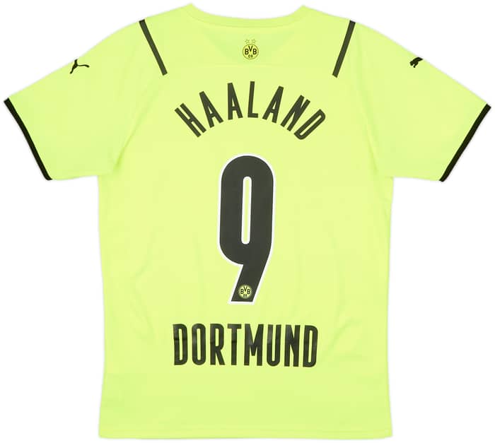 2021-22 Borussia Dortmund European Home Shirt Haaland #9 - 8/10 - (S)