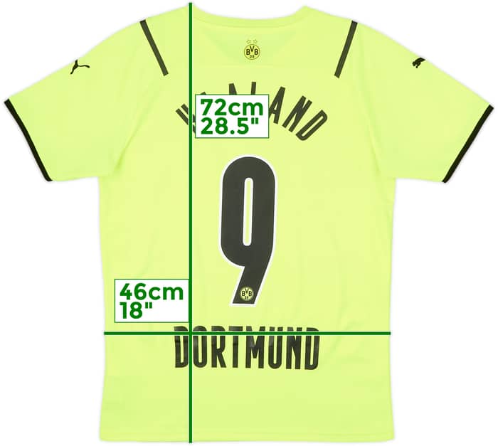 2021-22 Borussia Dortmund European Home Shirt Haaland #9 - 8/10 - (S)