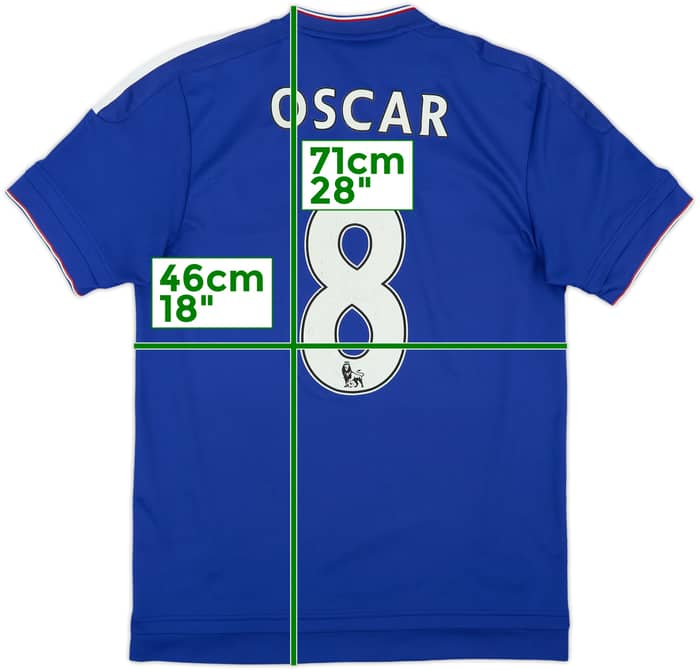 2015-16 Chelsea Home Shirt Oscar #8 - 6/10 - (S)