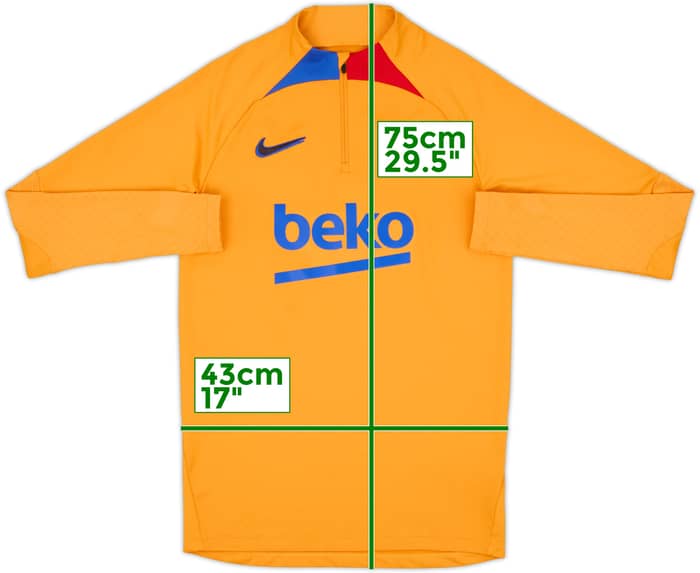 2022-23 Barcelona Nike 1/4 Zip Drill Top - 8/10 - (S)
