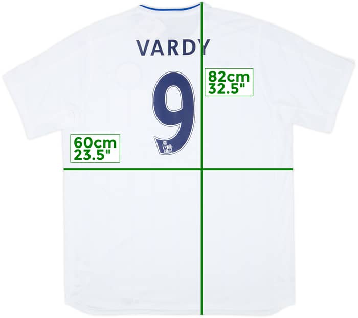 Camiseta de la tercera equipación del Leicester 2016-17 Vardy #9 (XXL)