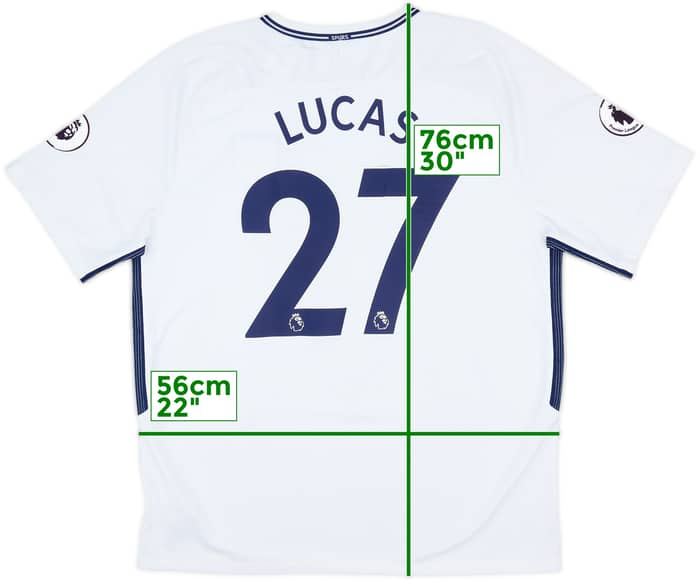2017-18 Tottenham Home Shirt Lucas #27 - 9/10 - (XL)