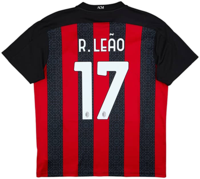 2020-21 AC Milan Home Shirt R.Leao #17 - 10/10 - (XL)