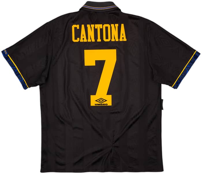 1993-95 Manchester United Away Shirt Cantona #7 - 8/10 - (L)