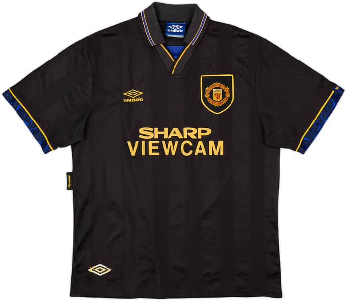 1993-95 Manchester United Away Shirt Cantona #7 - 8/10 - (L)