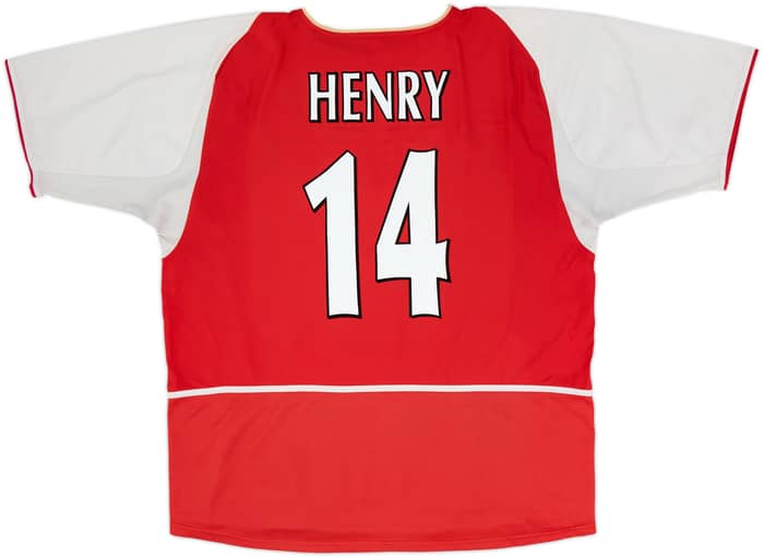 2002-04 Arsenal Home Shirt Henry #14 - 6/10 - (XXL)