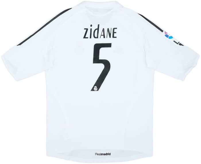 2005-06 Real Madrid Home Shirt Zidane #5 - 8/10 - (L)