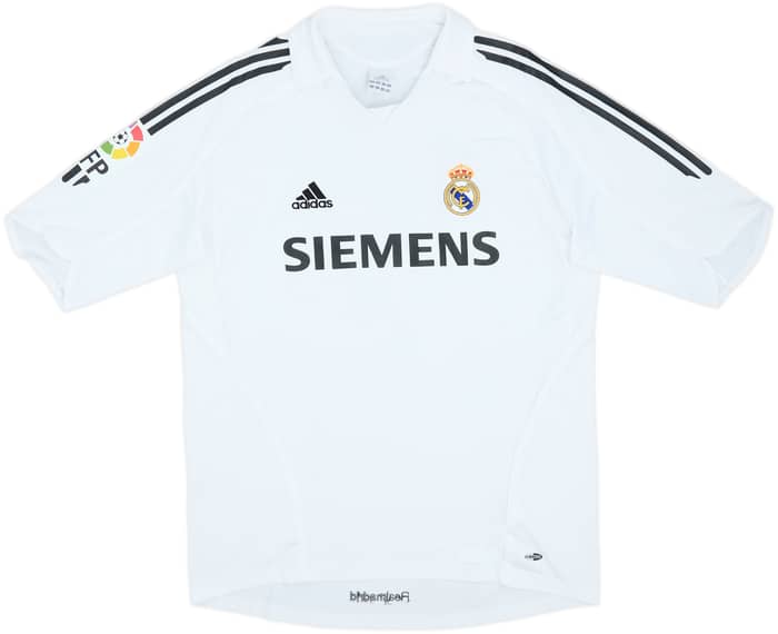 2005-06 Real Madrid Home Shirt Zidane #5 - 8/10 - (L)