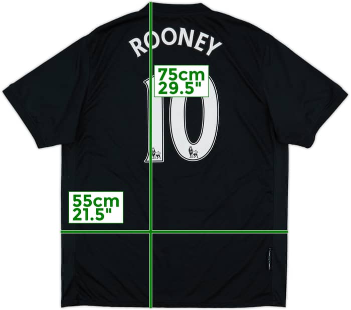 2009-10 Manchester United Away Shirt Rooney #10 - 8/10 - (L)