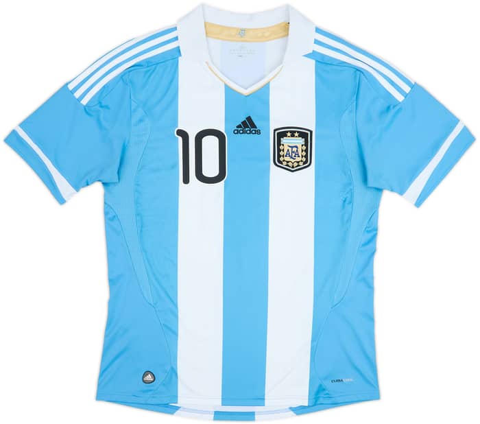 2011-13 Argentina Home Shirt Messi #10 - 9/10 - (L)