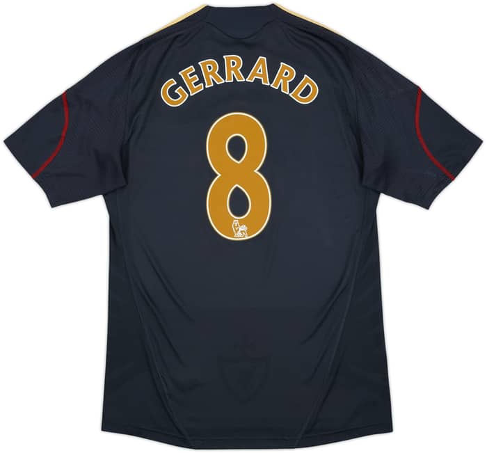 2009-10 Liverpool Away Shirt Gerrard #8 - 8/10 - (L)